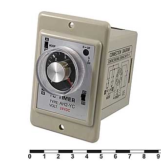 Реле  времени AH2-Y   24VDC   1с-60мин 