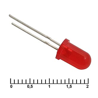 Светодиоды 5 mm red 30 mCd   20 RUICHI