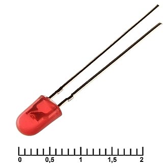 Светодиоды 5 oval red 1400mcd 2,2v 