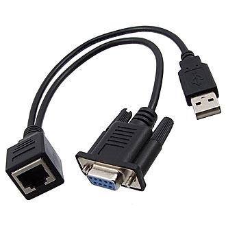 Переходные разъемы RJ45 to USB/DB9M 