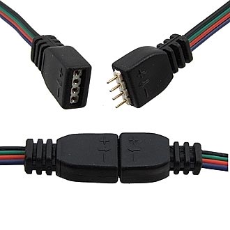 Светодиодная лента LED4P black 0,3 m RUICHI Светодиодная лента LED4P black 0,3 m RUICHI