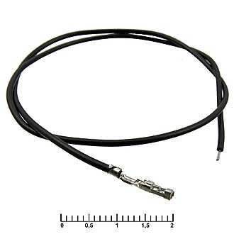 Штыри и гнезда для плат 2.54мм BLS 2,54 mm AWG26 0,3m black 