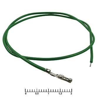 Штыри и гнезда для плат 2.54мм BLS 2,54 mm AWG26 0,3m green 