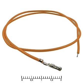 Штыри и гнезда для плат 2.54мм BLS 2,54 mm AWG26 0,3m orange 