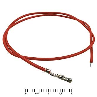 Штыри и гнезда для плат 2.54мм BLS 2,54 mm AWG26 0,3m red 