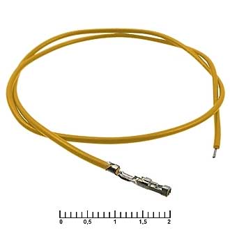 Штыри и гнезда для плат 2.54мм BLS 2,54 mm AWG26 0,3m yellow 