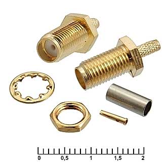 Высокочастотные разъемы SMA-C316F RUICHI Высокочастотные разъемы SMA-C316F RUICHI