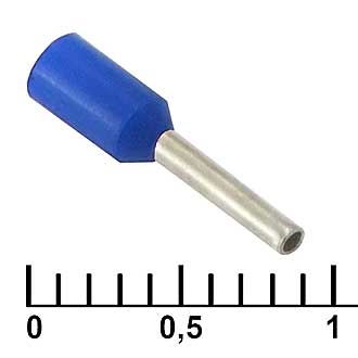 Наконечники на кабель DN00306 blue (0.8x6mm) 