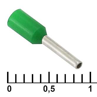 Наконечники на кабель DN00306 green (0.8x6mm) 