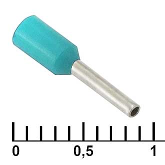 Наконечники на кабель DN00306 turquoise (0.8x6mm) 