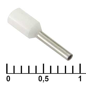 Наконечники на кабель DN00306 white (0.8x6mm) 