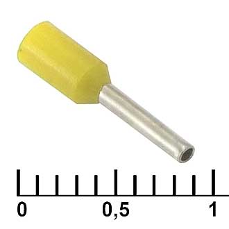 Наконечники на кабель DN00306 yellow (0.8x6mm) 