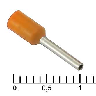 Наконечники на кабель DN00508 orange (1x8mm) RUICHI