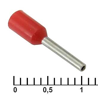 Наконечники на кабель DN00508 red (1x8mm) RUICHI