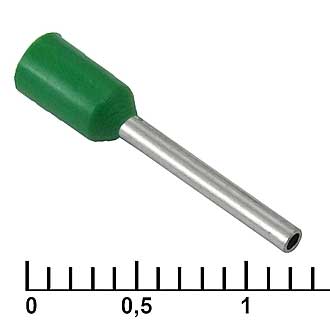 Наконечники на кабель DN00510 green (1x10mm) RUICHI