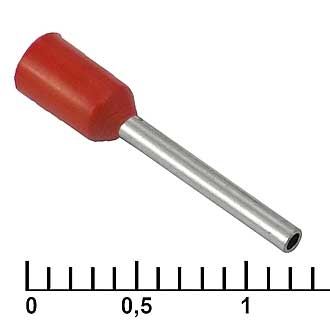 Наконечники на кабель DN00510 red (1x10mm) RUICHI