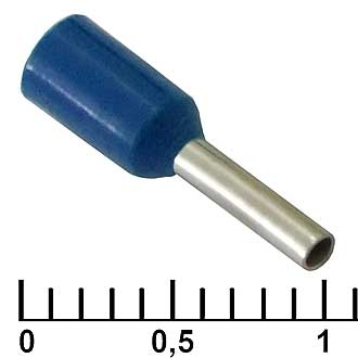 Наконечники на кабель DN00706 blue (1.2x6mm) 