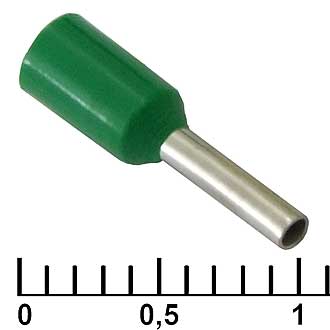 Наконечники на кабель DN00706 green (1.2x6mm) RUICHI