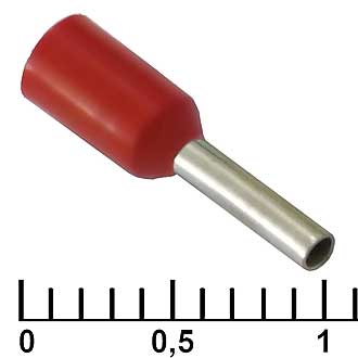 Наконечники на кабель DN00706 red (1.2x6mm) 