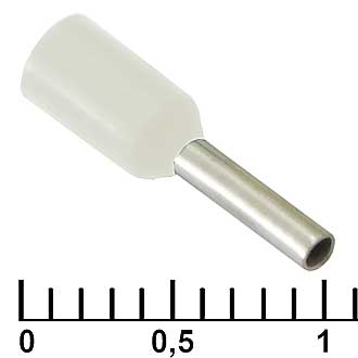 Наконечники на кабель DN00706 white (1.2x6mm) RUICHI