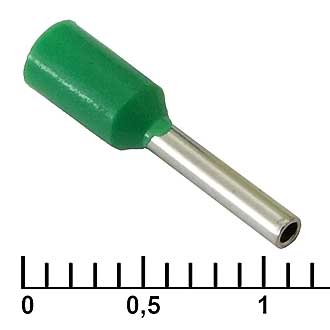 Наконечники на кабель DN00708 green (1.2x8mm) RUICHI