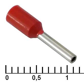 Наконечники на кабель DN00708 red (1.2x8mm) RUICHI