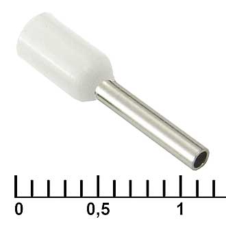 Наконечники на кабель DN00708 white (1.2x8mm) RUICHI