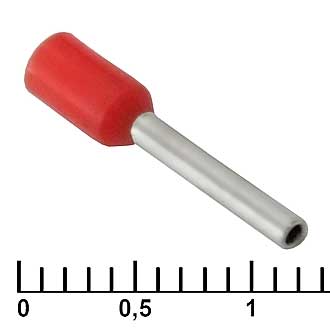 Наконечники на кабель DN00710 red (1.2x10mm) 