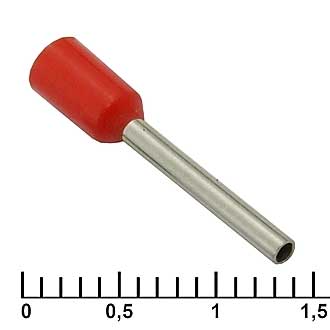 Наконечники на кабель DN00712 red (1.2x12mm) RUICHI