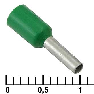 Наконечники на кабель DN01006 green (1.4x6mm) 