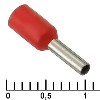 Наконечники на кабель DN01006 red (1.4x6mm) RUICHI