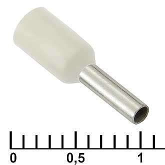 Наконечники на кабель DN01006 white (1.4x6mm) 