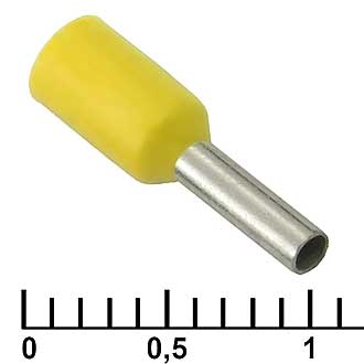 Наконечники на кабель DN01006 yellow (1.4x6mm) 