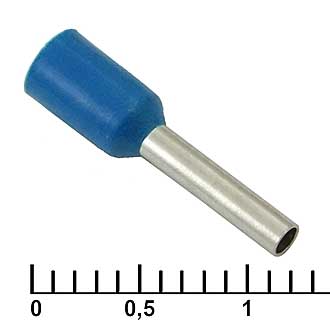 Наконечники на кабель DN01008 blue (1.4x8mm) RUICHI