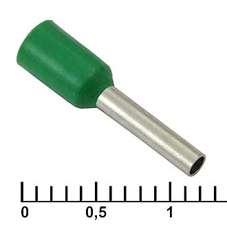 Наконечники на кабель DN01008 green (1.4x8mm) RUICHI