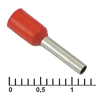 Наконечники на кабель DN01008 red (1.4x8mm) RUICHI