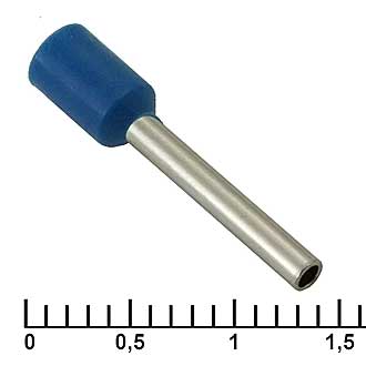 Наконечники на кабель DN01012 blue (1.4x12mm) 