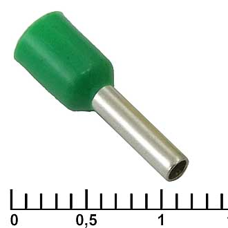 Наконечники на кабель DN01508 green (1.7x8mm) 