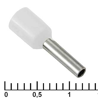 Наконечники на кабель DN01508 white (1.7x8mm) RUICHI