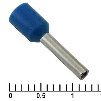 Наконечники на кабель DN01510 blue (1.7x10mm) 