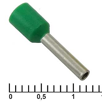 Наконечники на кабель DN01510 green (1.7x10mm) 