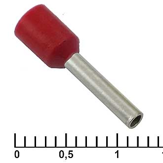 Наконечники на кабель DN01510 red (1.7x10mm) RUICHI