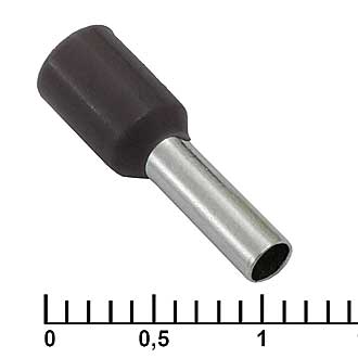 Наконечники на кабель DN02508 black (2.2x8mm) RUICHI