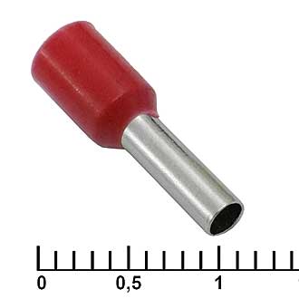 Наконечники на кабель DN02508 red (2.2x8mm) 