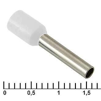 Наконечники на кабель DN02512 white (2.2x12mm) 