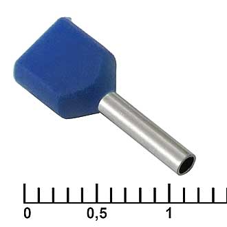 Наконечники на кабель DTE00508 blue (1x8mm) 