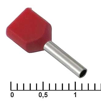 Наконечники на кабель DTE00508 red (1x8mm) 