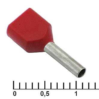 Наконечники на кабель DTE00708 red (1.2x8mm) 