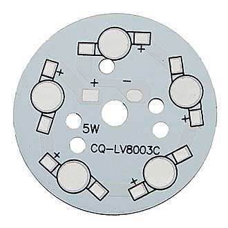 Светодиоды мощные 5x1W 1 color  d50 