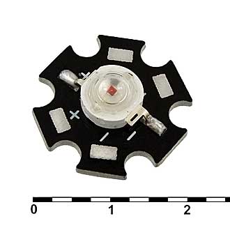 Светодиоды мощные 3WR 2.2V 50-65LM red RUICHI Светодиоды мощные 3WR 2.2V 50-65LM red RUICHI